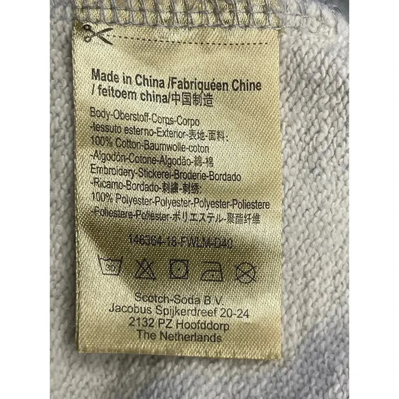 Scotch & Soda Chalet Maison sweatshirt gray size M - Picture 9 of 11